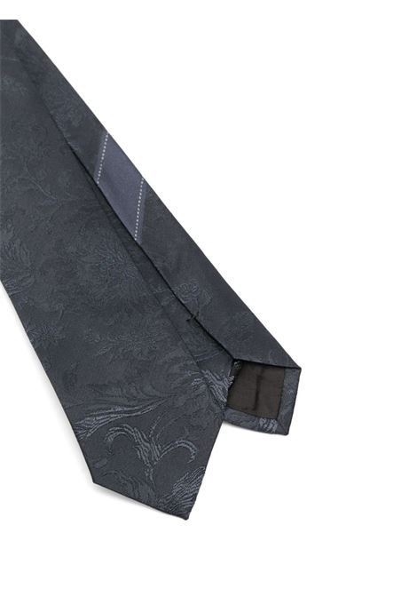 Blue printed slik tie Dries Van Noten - men DRIES VAN NOTEN | 2510216001909559